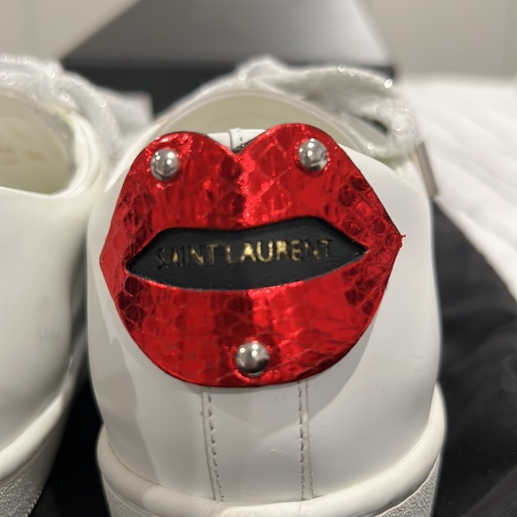 YSL classic lips white sneakers - Picture 3 of 6